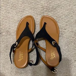 Brand new Black and Tan Sandals